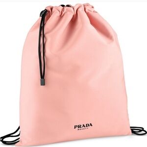Prada beauty Pink Drawstring Bag